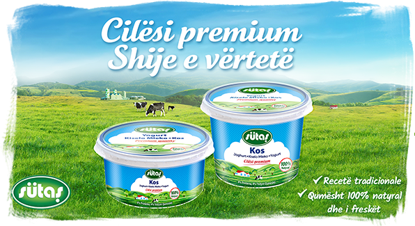 Sütaş Кисело Млеко Пакување -Нов графички дизајн